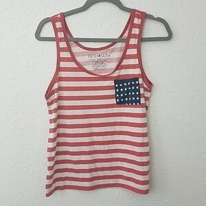 𝅺fifth sun Large patriotic tank top American Flag